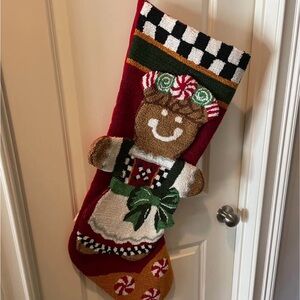 Festive Gingerbread Christmas Stocking
